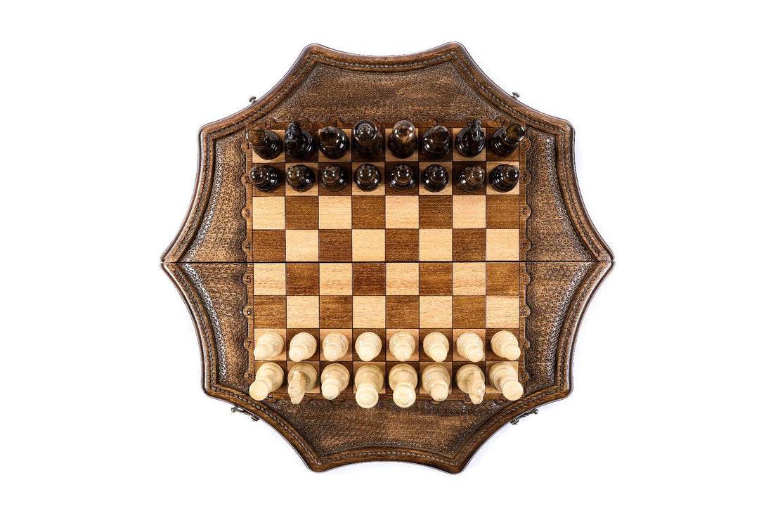 Star Shaped Wooden Chess Set - Chess District