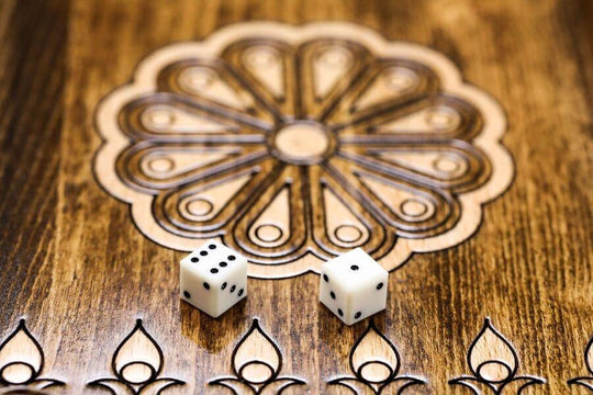 Wooden Chess-backgammon Set with Eternity Pattern - Chess District